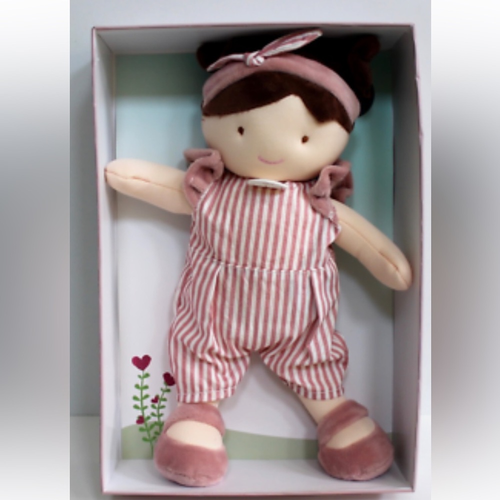 IN SEARCH OF - Jolijou Paris Demoiselle Pretty Stripe Overall Doll Lovey Plush